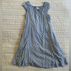 Abercrombie Kids Blue and White Plaid Dress